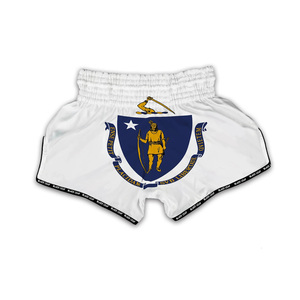 Shorts de Muay Thai professionnels pour hommes avec logo personnalisé, tissu satiné respirant, taille élastique et décoration en dentelle - Product Image 2
