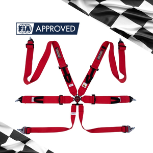 เข็มขัดนิรภัยสำหรับแข่งรถระดับมืออาชีพ 16 สี ได้รับการรับรองมาตรฐาน FIA 8853 ผลิตจากโพลีเอสเตอร์ พร้อมหัวเข็มขัดเหล็ก สำหรับมอเตอร์สปอร์ต จัดจำหน่ายแบบ OEM - Product Image 2