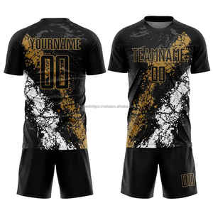 Uniformes de Fútbol Personalizados para Adultos Unisex, Impresión Digital, 100% Poliéster, Transpirables, Manga Corta - Product Image 2