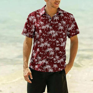 Chemises décontractées pour hommes à imprimé hawaïen, manches courtes, boutonnées, respirantes, séchage rapide, pour la plage et l'été – Collection Durable - Product Image 5