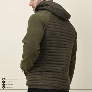 Veste hybride d'hiver haut de gamme pour hommes et femmes, logo imprimé personnalisé, manteau matelassé coupe-vent, veste hybride unisexe de haute qualité pour l'extérieur - Product Image 2