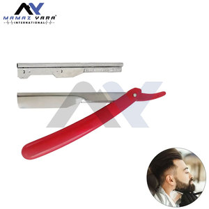 Best Price Custom Logo Eco-Friendly Straight Razors Classic <b>Plastic</b> Handle Manual Safety Shaver for Salons Throat-friendly - Product Image 4