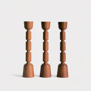 Carved Wooden <b>Candle</b> Holder for Home Elegant Wooden Pillar <b>Candle</b> Holder Custom Wooden <b>Candle</b> Holder Gift Item - Product Image 5