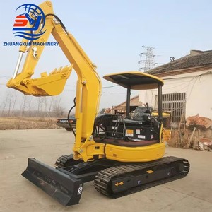 Mini-excavatrice sur chenilles Komatsu PC30MR, poids opérationnel de 3 tonnes, capacité de la benne de 0,12 m³, conception micro à rotation zéro. - Product Image 4