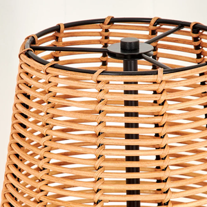 Retro Hand Woven rattan wicker <b>standing</b> Floor Lamps <b>living</b> <b>room</b> Decoration design 2026 - Product Image 5
