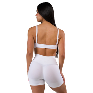 Soutien-gorge de sport sans couture pour femme, effet froncé, pour yoga, fitness, gym, entraînement, extensible, sculptant, respirant, vêtements de sport - Product Image 4