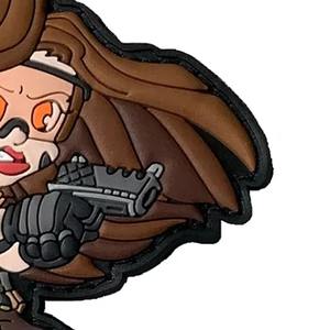 โรงงานผู้ผลิต รับผลิตแพทช์ซิลิโคนแบบกดร้อนสำหรับชุดยุทธวิธี แพทช์โลโก้ PVC นิ่ม ป้ายแพทช์ผลิตภัณฑ์ ป้ายยาง PVC - Product Image 5