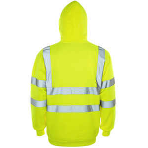 Sweat à capuche ignifuge en coton modacrylique pour travaux lourds, avec bandes réfléchissantes de sécurité pour hommes - Product Image 1