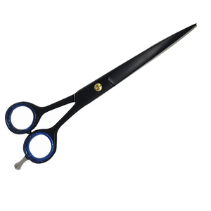 Tegra Surgical Wholesale Custom Logo Professional Stainless Steel Right-<b>Handed</b> Medium Handle Durable 400c Black Hair Scissors - Product Image 5