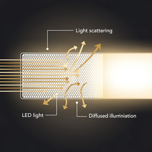 Agente de Difusión de Luz Serie DF de GOYENCHEM |   Aditivo Óptico Difusor de Luz para Lámparas LED, Aplicaciones en Resina Acrílica PC PMMA PS - Product Image 2