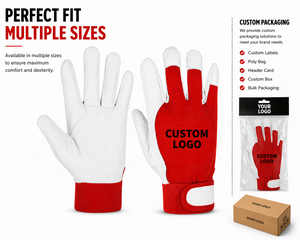 Premium Custom Cabretta Leather Anti <b>slip</b> Golf Glove Soft <b>Full</b> Finger High Quality Leather Left Right Hand Golf Gloves - Product Image 5