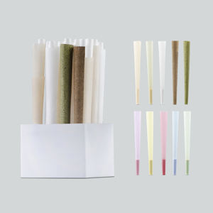 Caja de Muestras de Conos Hechos a Mano Ecológicos, Tubos de Cono Preformados, Variedad de Puntas de Papel M/W, 16 Unidades/Caja, Calidad Premium, Regalo - Product Image 1