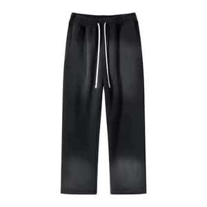 Pantalones de Felpa de Algodón Desgastado para Hombre, Estilo Urbano, Personalizados, Fabricante OEM de Marca Privada - Product Image 2