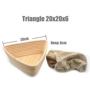 Handmade Oval Rattan for Basket Sourdough Proofing Set with Dough Whisk Scorer Baking <b>Tools</b> Eco-Friendly - Product Image 4