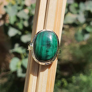 Original Natural Malachite <b>Rings</b> <b>for</b> <b>Men</b> and Women Oval Shape <b>Stone</b> 925 Sterling Silver Wholesale Jewelry Statement Wedding Gift - Product Image 1