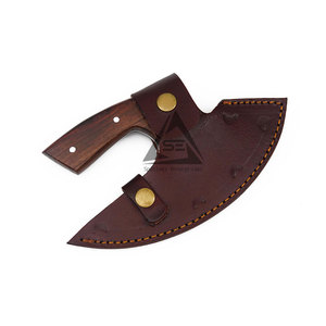 Professional Latest Design Pizza Cutting <b>Axe</b> with Damascus Steel Blade and <b>Wood</b> Handle Light Weight Customizable - Product Image 3