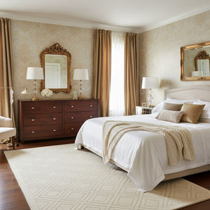 Commode horizontale moderne en pin à 6 tiroirs, couleur café, prix direct usine, fabricant vietnamien, pour chambre à coucher - Product Image 3