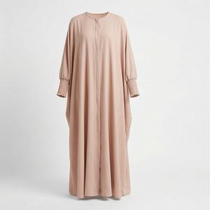 Abaya Jilbab de prière une pièce pour femme, robes longues, couleurs unies, motifs personnalisés, vêtements modestes - Product Image 1