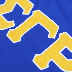 เสื้อยืด Sigma Gamma Rho สีน้ำเงินรอยัล กลิตเตอร์ ดรายฟิต สำหรับทุกเพศ ชุดกีฬาสมาคมนักศึกษากรีก เสื้อยืดดูดซับความชื้น ประสิทธิภาพสูง - Product Image 5