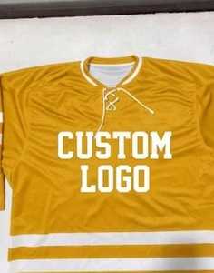 Maillot de hockey sur glace personnalisé sublimé avec sangle de combat en tissu maillé – Tenue de hockey haute performance - Product Image 3