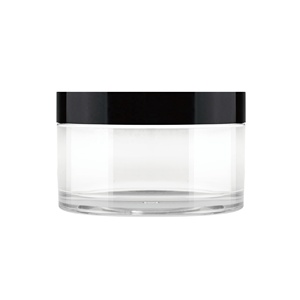 (Muestra) 5ml-500ml PET plástico transparente de una sola pared polvo suelto tarro cosmético ABS tapa roscada tapa PE cubierta interior ecológico ZINS - Product Image 1