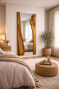 Espejo de Pared de Madera para Cuarto de Niños, Diseño Seguro, Espejo de Pared de Madera para Decoración de Habitaciones Infantiles, Espejo Colgante al por Mayor - Product Image 3