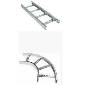 High Demand Industrial Steel GI Ladder Tray Solid Hot-Dip Galvanized Finish 80pcs <b>Cable</b> Capacity Structured Construction <b>Solar</b> - Product Image 1