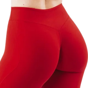 Red Women's Mid Rise Leggings Stretch Workout Pants for Yoga Running Gym Fitness Training Everyday Activewear - Product Image 5