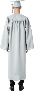 Conjunto de toga, birrete y borla de graduación mate 2026 para secundaria y licenciatura, tipo de tela 100% poliéster - Product Image 4