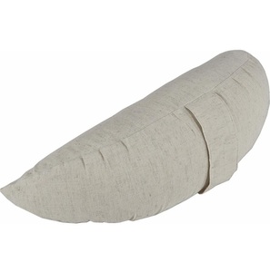 Coussin de méditation éco-responsable en forme de croissant, coussin de yoga Zafu avec housse en coton et rembourrage réglable pour une méditation prolongée - Product Image 2