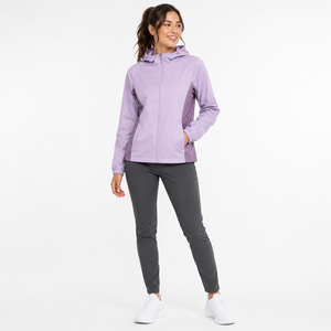Women's Jogger Windbreaker 2-Piece Nylon <b>Jacket</b> & Shorts Set Stand Collar Customizable <b>Workout</b> Sweatsuit Track Suits Wholesale - Product Image 2