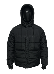 <b>Top</b> Selling Best Quality Lightweight Windproof Eco-Friendly Stand Polyester Hooded Zipper Closure Quilted Winter Jacket Men - Product Image 3