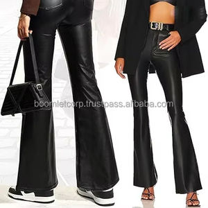 Nouveautés 2024, pantalon de motard décontracté en cuir véritable à 100% pour hommes, anti-rides, respirant, de haute qualité - Product Image 1