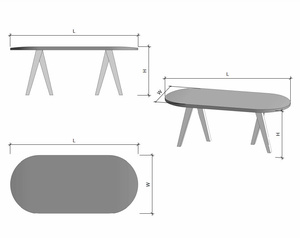 Table à manger ronde moderne en béton, légère et durable, pour la décoration intérieure du salon 2026 - Offre Spéciale - Product Image 2