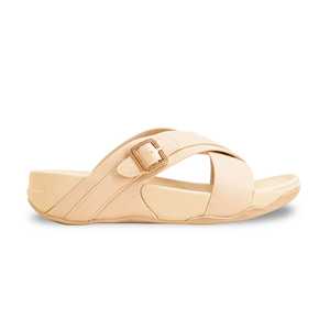 Pantoufles de sport formelles beiges pour femme PU0370 - Product Image 4