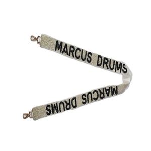 Correa de Bolso Rectangular Estilo Deportivo con Cuentas de Algodón Marcus Drums, Accesorio de Bolso Hecho a Mano para Personalizar, Regreso a Clases - Product Image 1