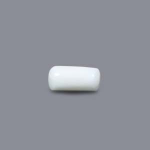 Natural White Coral Loose Gemstone 3.85 Carat Oval Cabochon Faceted Cut Color Change Certified Wholesale - Product Image 3