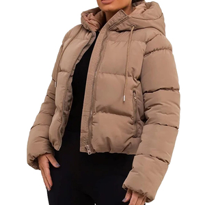 PREMIUM WOMENS <b>CROPPED</b> <b>PUFFER</b> COAT WINTER WARM QUILTED <b>JACKET</b> OVERSIZED STREETWEAR FASHION TRENDY OEM ODM FACTORY DIRECT SUPPLY - Product Image 3