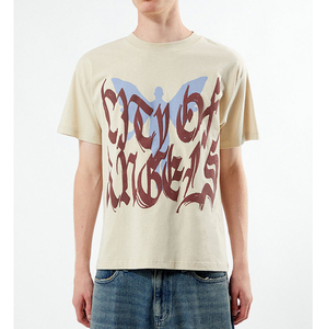 T-shirt imprimé pour homme en gros – Personnalisé, style streetwear décontracté, en coton, pour les tendances mode actuelles - Product Image 1