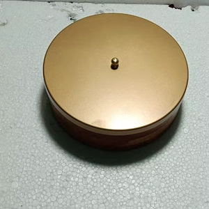 Tazón Redondo de Madera Esmaltada Decorativa Ecológica, Pintado a Mano, Diseño Elegante, Apto para Lavavajillas, Personalizable para Exhibición en la Mesa - Product Image 1