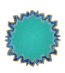 Manteles individuales con cuentas de excelente calidad, 400 mm de diámetro, mantelillos y alfombrillas con cuentas para mesa de comedor. - Product Image 4