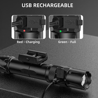 OCSHARK GLL25 2500lm Combo Lumière Laser pour R Compatible avec Interrupteur Magnétique à Distance Ar Light Laser Combo avec Stroboscope de Défense