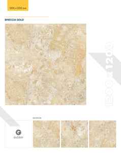 Carreaux de sol en porcelaine brillante 1200x1200mm, épaisseur 9mm, aspect marbre, grand format, vitrifiés, résistants à l'usure, pour intérieur d'hôtel. - Product Image 3