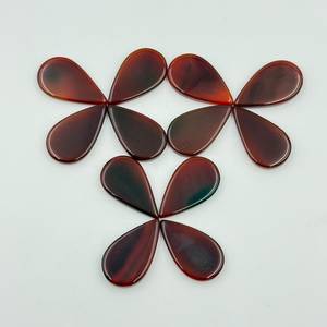 Gemas IBRAHIM de Alta Calidad, Ónix Rojo Creado en Laboratorio, Forma de Pera Larga, Venta al por Mayor, Accesorios para Fabricación de Joyería DIY, Conjuntos Naturales - Product Image 1