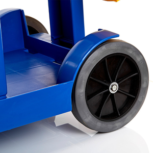 Carrito Multiusos <span class=keywords><strong>de</strong></span> Plástico <span class=keywords><strong>Azul</strong></span> para Conserjería, Resistente a la Oxidación, con 4 Ruedas y Capacidad <span class=keywords><strong>de</strong></span> 400 lb, Ideal para Limpieza <span class=keywords><strong>de</strong></span> Habitaciones <span class=keywords><strong>de</strong></span> Hotel - Product Image 4