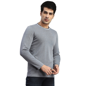 T-shirts pour hommes à manches longues, en coton doux, conçus pour un usage quotidien, tissu respirant, confortable, parfaits pour les sorties décontractées - Product Image 1