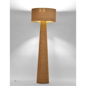 Lampe de sol en papier mâché artisanale moderne, cadre en fer LED, 55 pouces, salon, chambre à coucher, éclairage intérieur, best-seller - Product Image 1