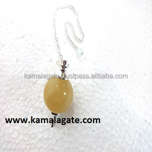 Natural Agate Gemstone <b>Crystal</b> <b>Ball</b> Pendulum 40-45mm Handmade Feng Shui for Dowsing Healing Meditation with Silver Metal Chain - Product Image 3