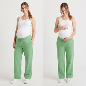 Pantalones de Maternidad de Alta Calidad para Mujer, 100% Algodón, Felpa, Pantalones de Lactancia, Pijama, Pantalones de Embarazo para Mujer - Product Image 1