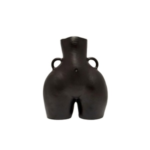 Floreros de Metal de Último Estilo, Maceta Bohemia Decorativa con Acabado en Negro Mate, Suministros para Eventos, Decoración del Hogar, Florero Moderno - Product Image 1